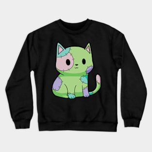 Frankenkitten Cat Halloween Crewneck Sweatshirt